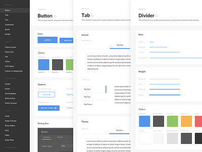 Adobe AEM Component Library adobe aem button component divider foundation library navigation styleguide tab ui ux
