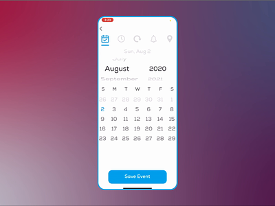 Schedule and Calendar Feature calendar calendar design clock design event location mobile mobile app notification product productivity schedule swift task tasks management time ui ux video xcode