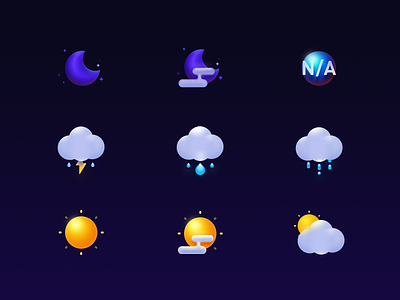 Weather design icons sketch ui weather icon