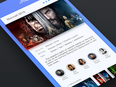 FENG MI play page android app design ios iphone movies nearby ps search social ui ux