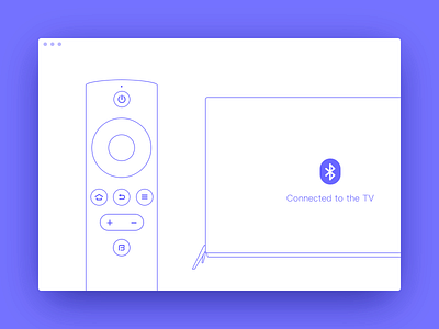 Connected to the TV bluetooth connected control remote tv