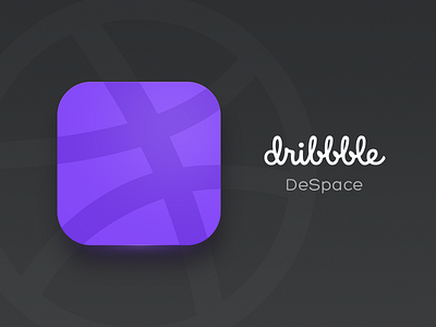 Dribbble DeSpace icon app despace dribbble icon logo ui