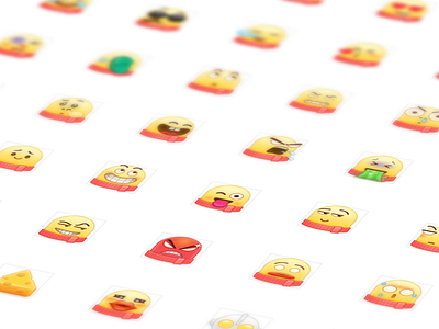 FengMi Emoji emoji emotions expressions face icon iconography