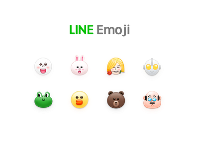 Line Emoji emoji emotions expressions face icon iconography line