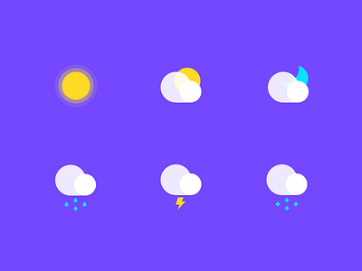 OSCA Weather icons weather