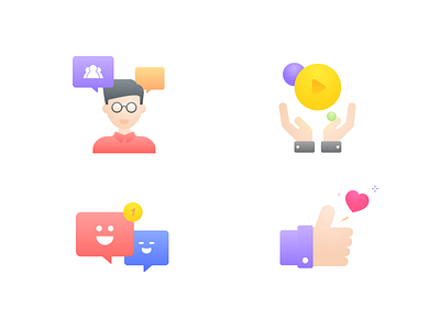 More icons comments icons interactive like share sketch