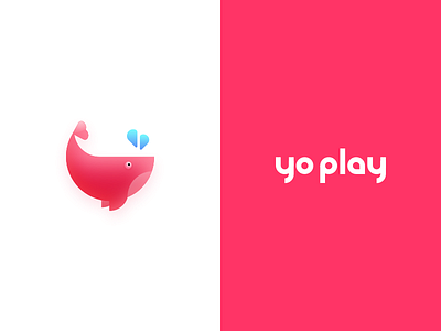 Yo Play game icon mark sketch whale
