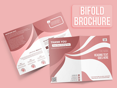 Bifold Brochure Design abstract bifold brochure branding brochure business catalog corporate creative design flyer leaflet modern multipurpose print design trifold brochure