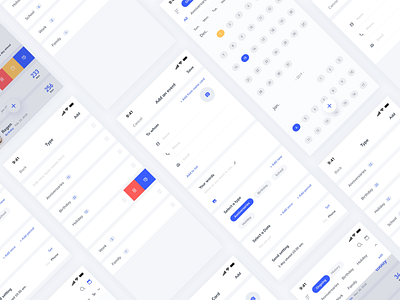 set a schedule app design ui ux