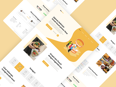 Snack Food Website business company profile design food food website landing page landing page design landingpage restaurant resto snack ui uidesign uiux ux web web design webdesign website website design