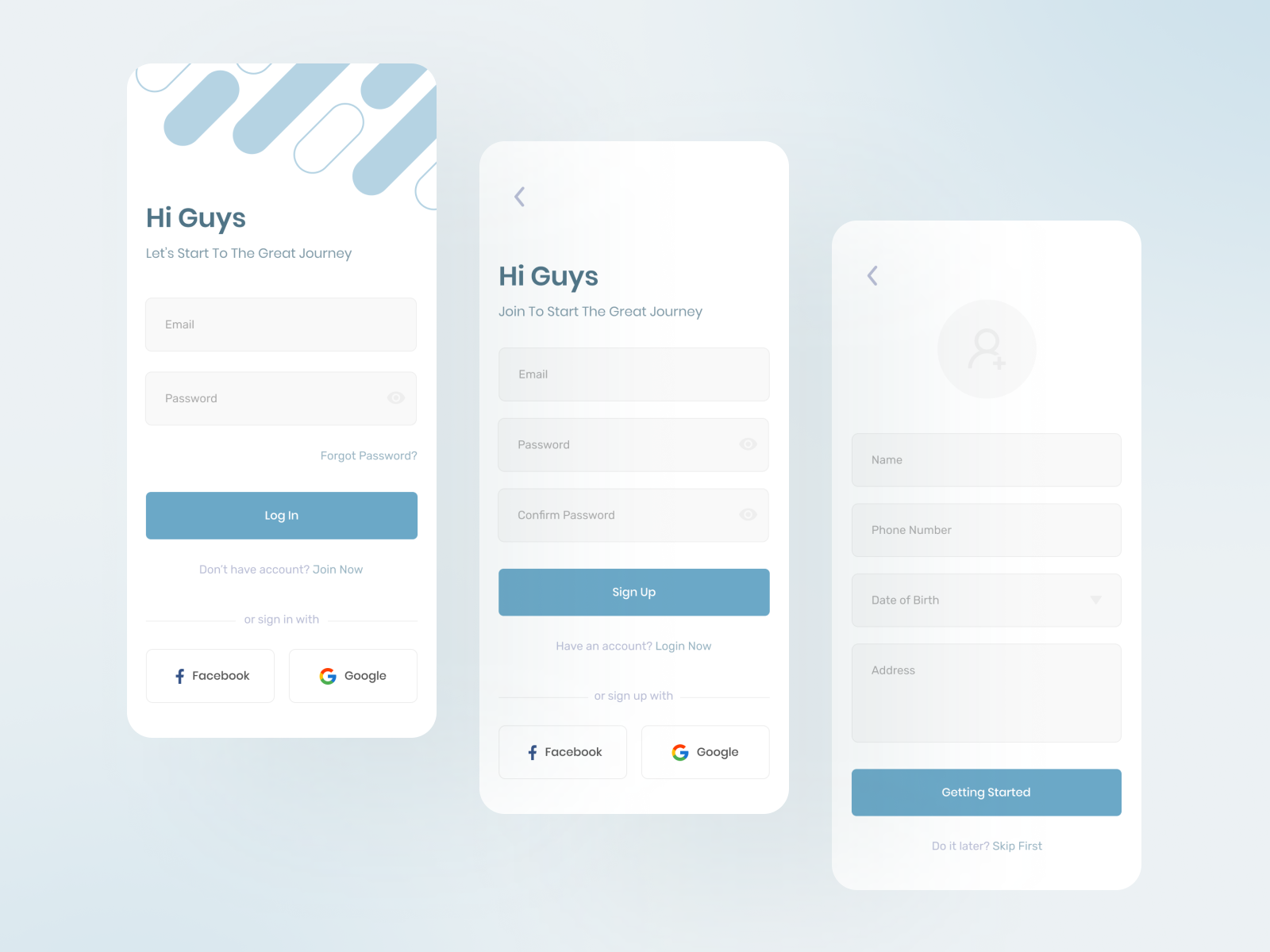 Login & Sign Up Page by Ryan Azhari on Dribbble