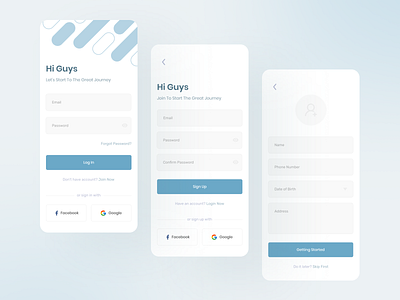 Login & Sign Up Page app app ui design login login form login page login screen mobile mobile app mobile app design register sign in sign up signin signup signup page ui uidesign uiux ux