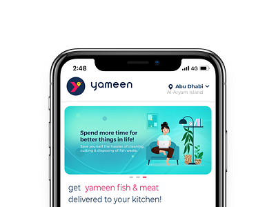 Yameen - Fish Delivery App delivery e commerce e commerce app fish shopping