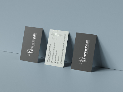 Peritar - Business Card advocate business card design graphic design visit card visual identity
