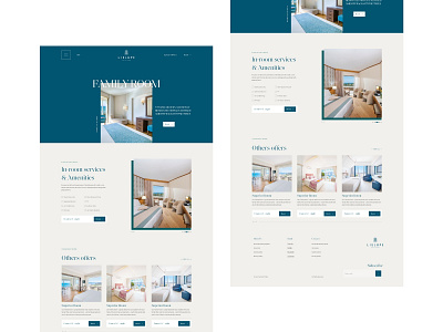 Semerah hotel - Room page design designer hotel page restaurant room webdesign website website concept