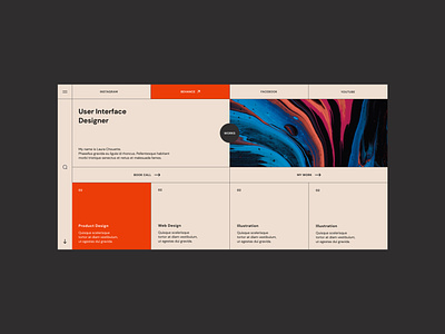 User Interace designer concept colors design designer ui website
