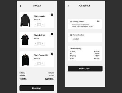 Credit Card Checkout I design ui