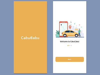 CabuCabu- Onboarding Screens I