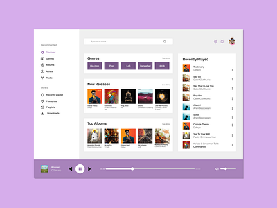 Simple Music App- Desktop App I