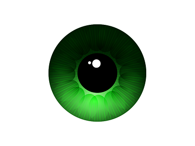 Iris for a iOS icon concept eye green eye