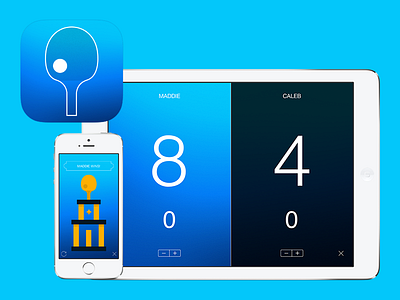 Table Umpire app blue clean icon ios ios7 ipad iphone ui ui design