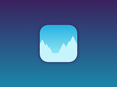 Time Void App Icon app app icon game ice icon ios ipad iphone mountains snow