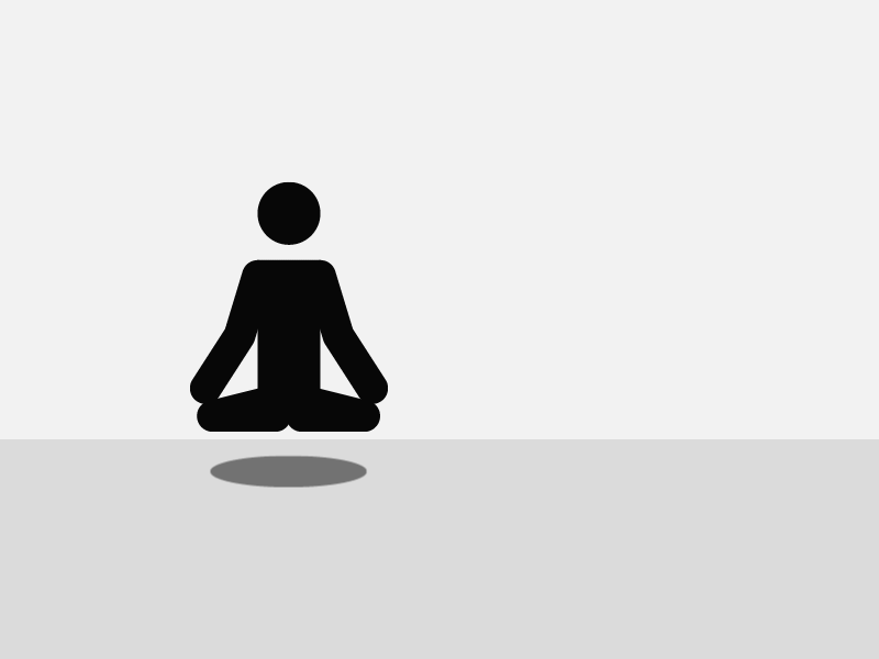 Deep Meditation Symbol icon meditation mindfulness minimal person symbol