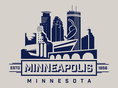 Minneapolis — Illustration illustration vector