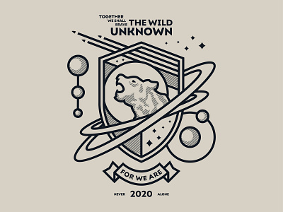 The Wild Unknown — Illustration badge design illustration vector