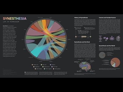 Synesthesia — Infographic Poster Design data visualization dataviz design information design poster typography vector