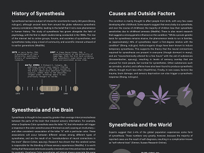 Synesthesia — Infographic Poster Design data visualization dataviz design information design typography vector