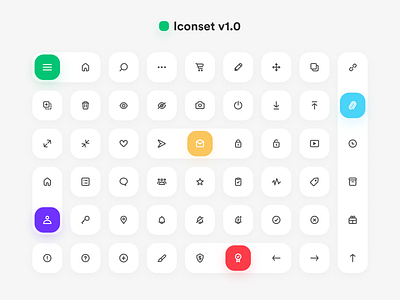 Icon Set for app by Javier Crocco ⚡️ on Dribbble
