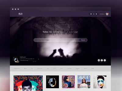 Landing MusicApp app landing lima music musicapp peru playlist search ui