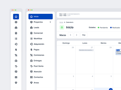 CRM Dashboard [Preview] crm dashboard dashboard ui drm design icons menu menubar nav navigation navigation bar navigation design navigation menu product design productdesign user interface ux