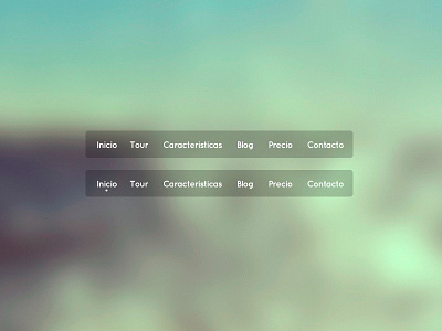 Simple Menu background blur clean menu nav navigation simple white