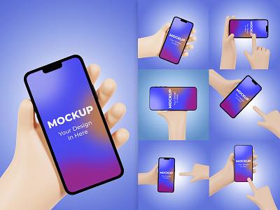3d Hand Holding Phone Mockup 3d mobile application mockup branding design hand holding mobile holding cellphone holding phone illustration mobile mockup mockup mockup phone phone phone mobile phone screen psd smartphone template ui