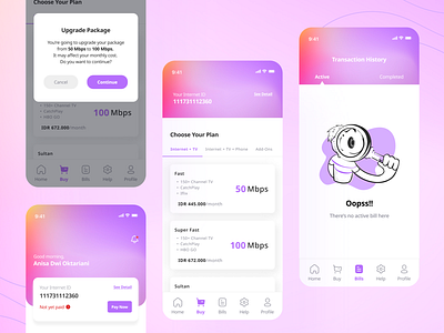 Home Package Internet - Mobile App app design clean design design home internet package app internet app internet mobile app internet package app mobile app mobile app design mobile internet app mobile ui ui uidesign uiuxdesign