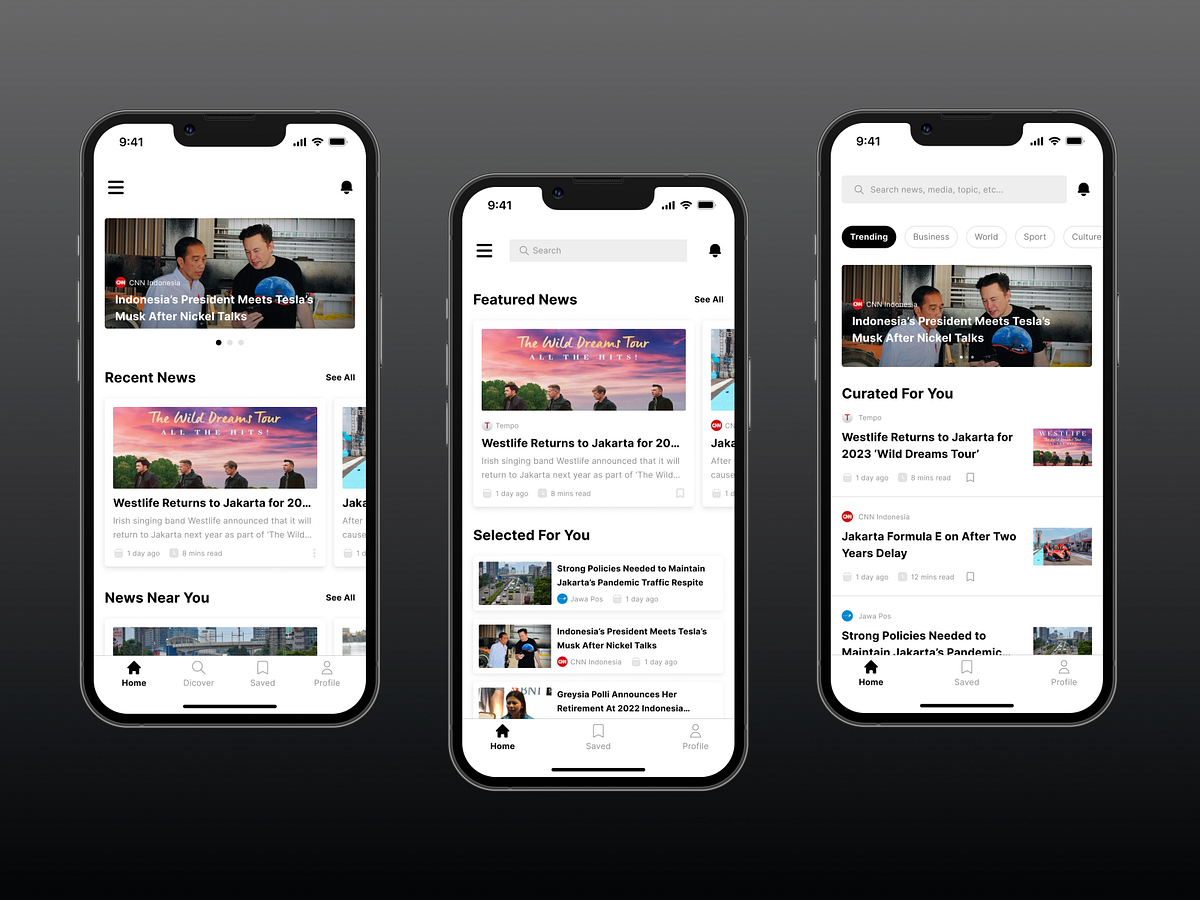 News UI designs, themes, templates and downloadable graphic elements on ...