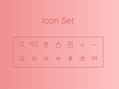 Icon Set adobe xd app dailyui design flat icon icon pack icon set icons illustration minimal ui ux xd