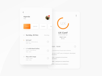 Event Listing adobe xd app dailyui design event event app event design minimal product design ui ux xd