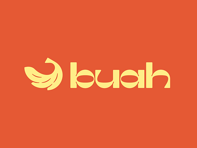Buah Logo Development banana branding font fruit fruit logo letters logomachine typogaphy