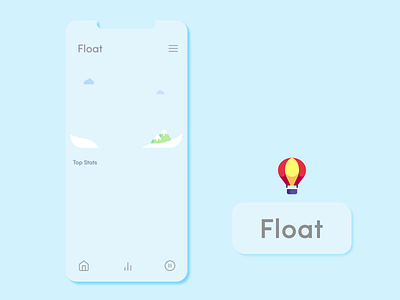 Float, Digital Wellness aftereffects animation 2d balloon clean ui digital wellness minimal neumorphism skeumorphism well being