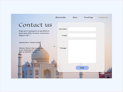 Daily UI- Contactus app challenges daily ui dailyui design designer ui ui design uiux ux web webdesign