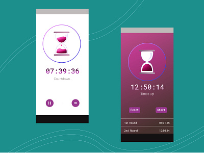 DailyUI-countdown app app design countdown timer daily ui dailyui design designer ui ui design ux
