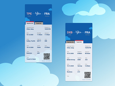 Daily UI- Boarding pass