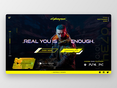 Cyberpunk - Website Design