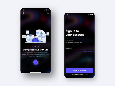 Login - Mobile App Design