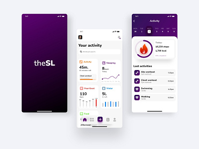 Fitness app - Ui design app app design fitness app graphic design mobile app design sport ui uidesign uiux workout