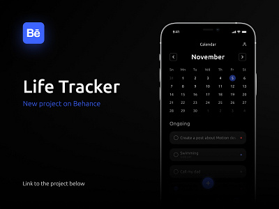 Life Tracker - Behance project app app design branding logo mobile app design task manager to do list ui uiux web design website website design