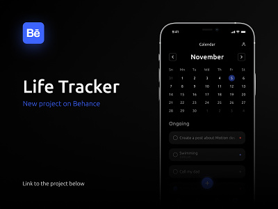 Life Tracker - Behance project